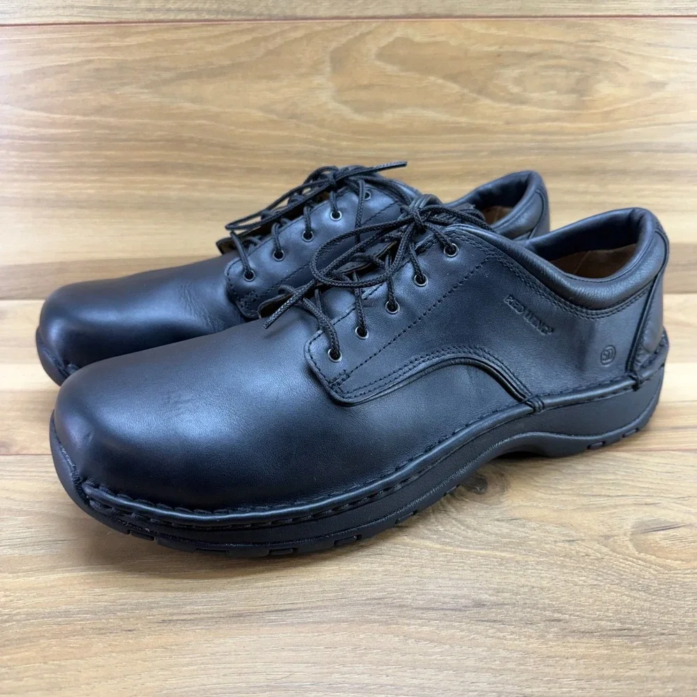 Red Wing Aluminum Toe Oxford Low Work Shoe 13 D Black Leather Oil Slip Resistant
